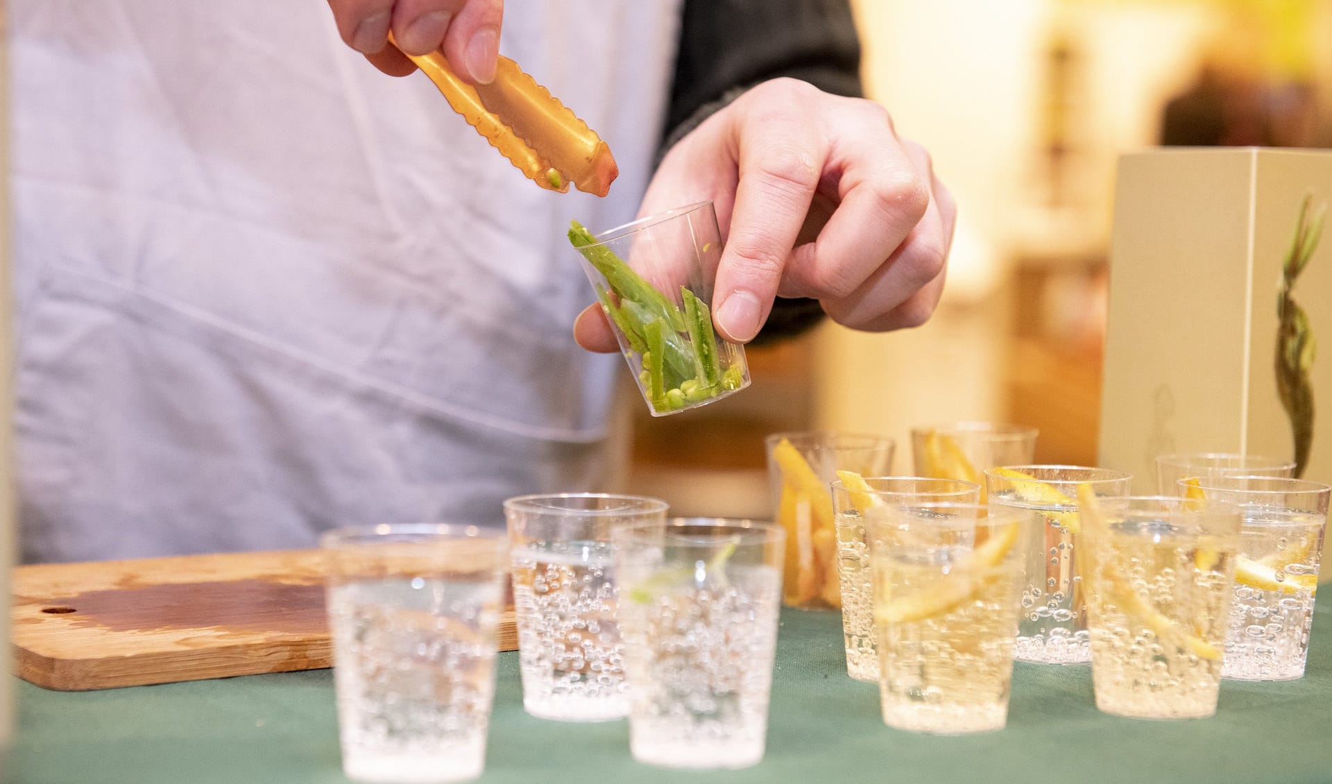 Man Pouring Shots of seedlip